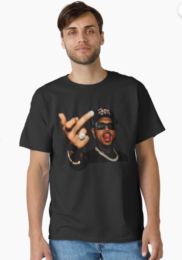 Chris Brown Middle Finger, CB Tour, Raymond and Brown Tour 2026 Classic T-Shirt