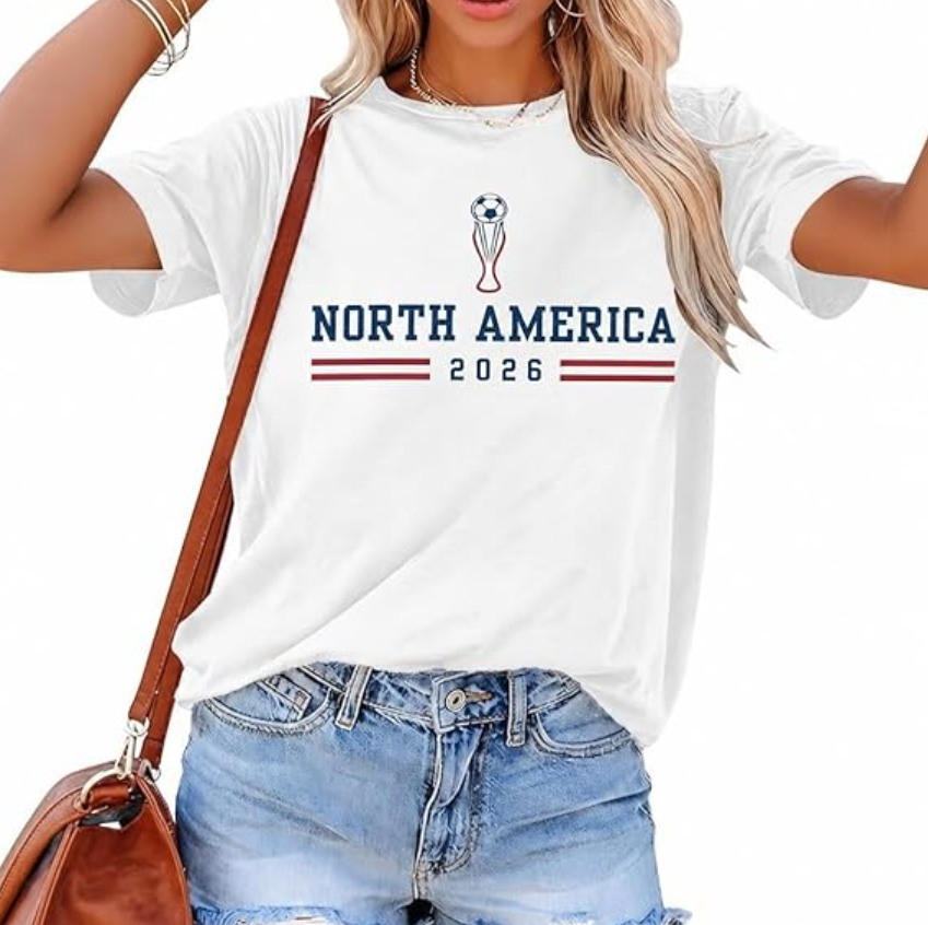 Women Soccer Cup Shirt 2026 North America Shirts USA Football Soccer Jersey Ball Game Short Sleeve T-Shirt