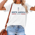 Women Soccer Cup Shirt 2026 North America Shirts USA Football Soccer Jersey Ball Game Short Sleeve T-Shirt