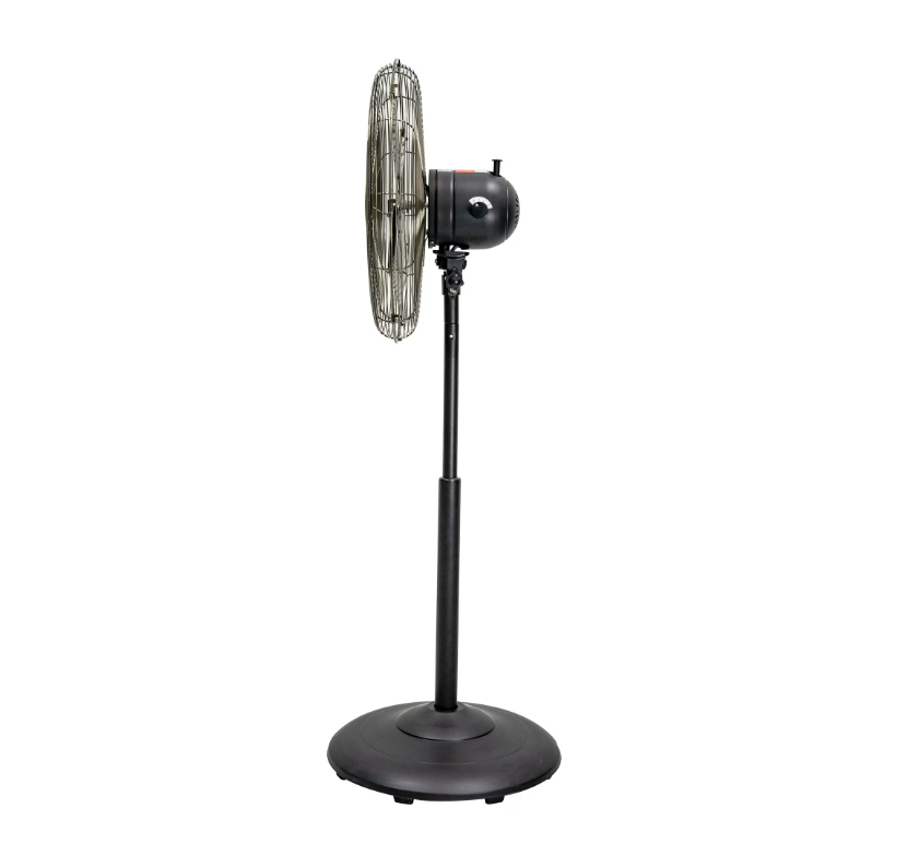 Better Homes & Gardens New 3 Speed 16 inch Vintage Metal Stand Fan in Black