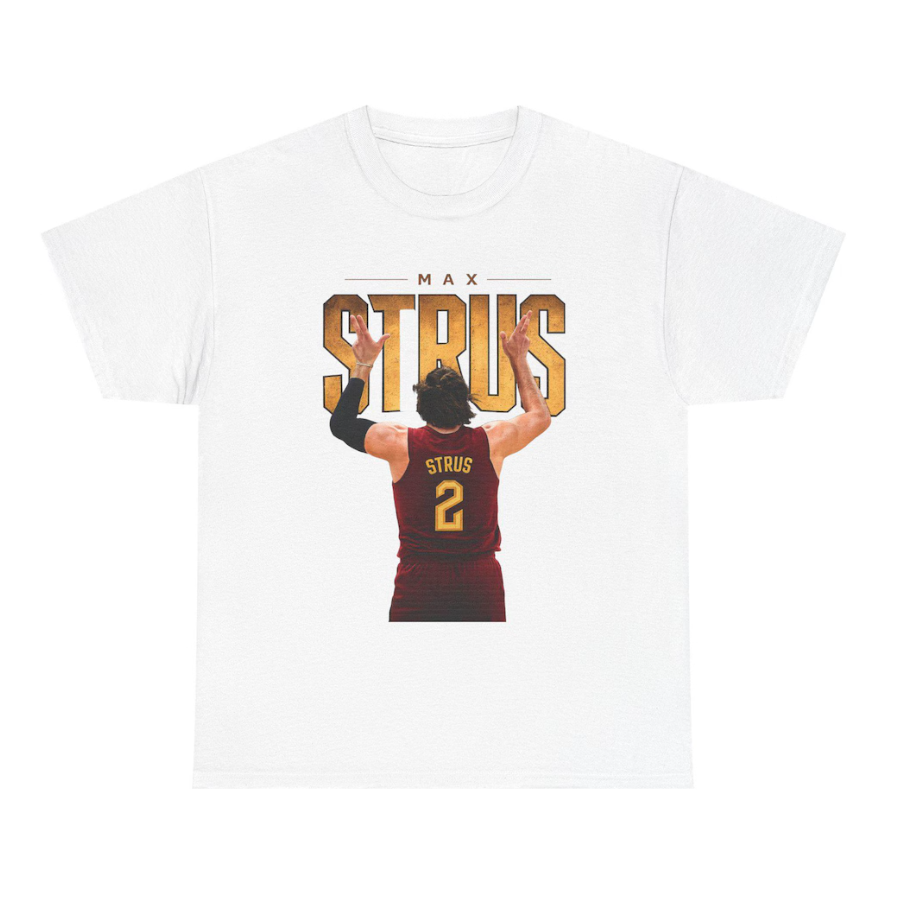 Max Strus Cleveland T Shirt Autograph Edition Basketball Player Tee