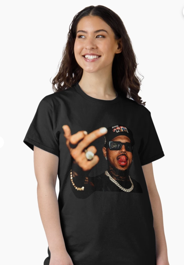 Chris Brown Middle Finger, CB Tour, Raymond and Brown Tour 2026 Classic T-Shirt
