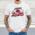 Japan 2026 Global Soccer T-Shirt, Samurai Blue Football Fan Gift, Japanese Flag Brush Art Tee, Tokyo Soccer Jersey Shirt, Unisex Top