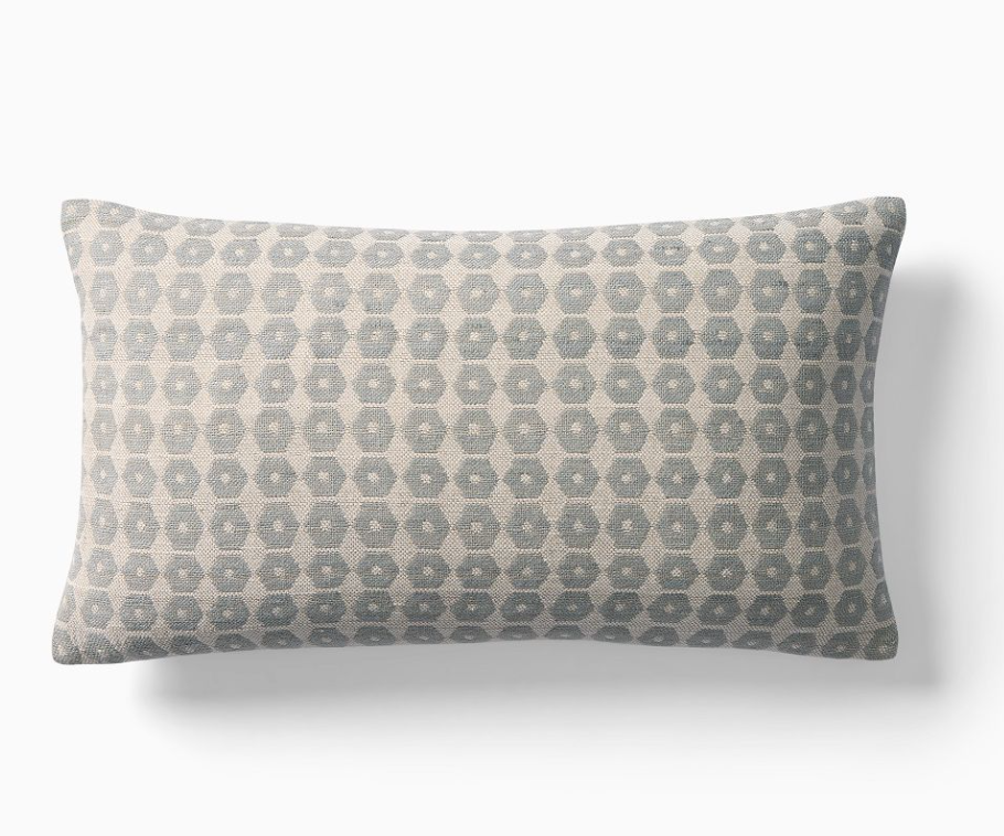 Honeycomb Silk Lumbar Pillow Cover