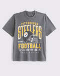 Pittsburgh Steelers Vintage Inspired Graphic Tee - Vintage NFL Fan Shirt