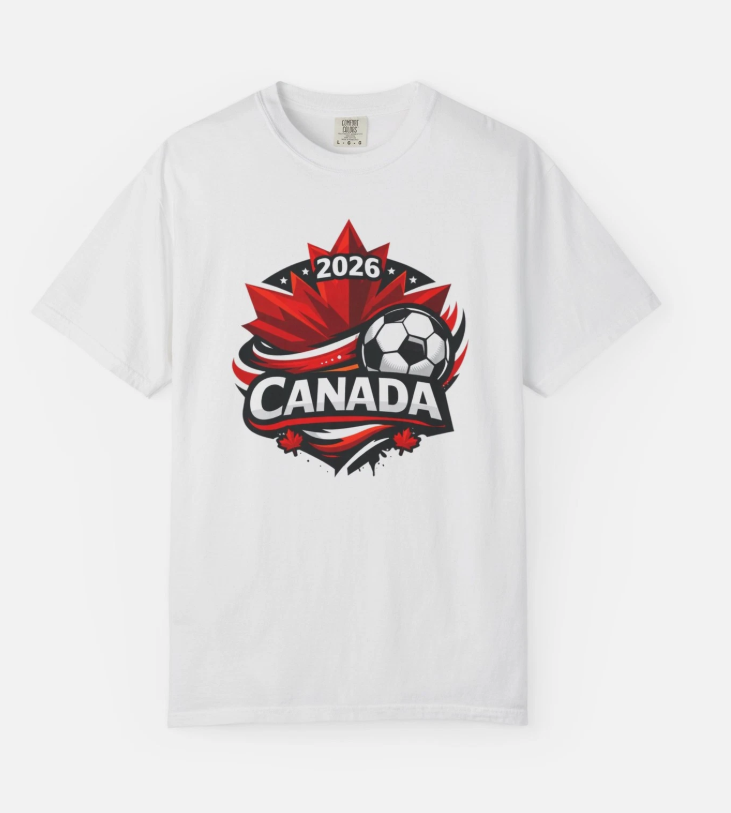 Canada Soccer 2026 T-shirt | Maple Leaf Soccer Crest