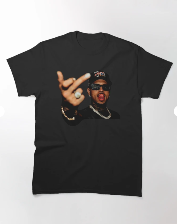 Chris Brown Middle Finger, CB Tour, Raymond and Brown Tour 2026 Classic T-Shirt