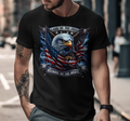 Patriotic Eagle Graphic Tee: American Flag USA Shirt