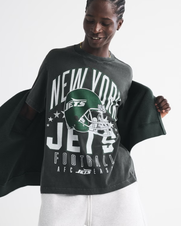 New York Jets Vintage Inspired Graphic Tee - Vintage NFL Fan Shirt