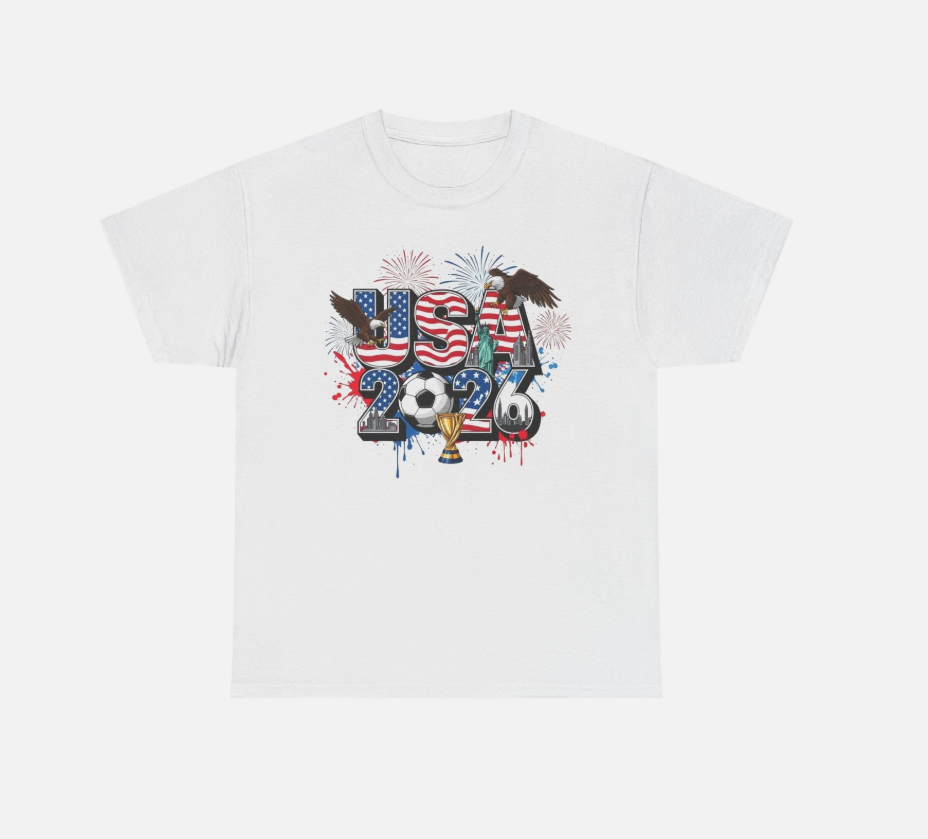 USA 2026 World Cup Trophy Soccer T-Shirt Fan
