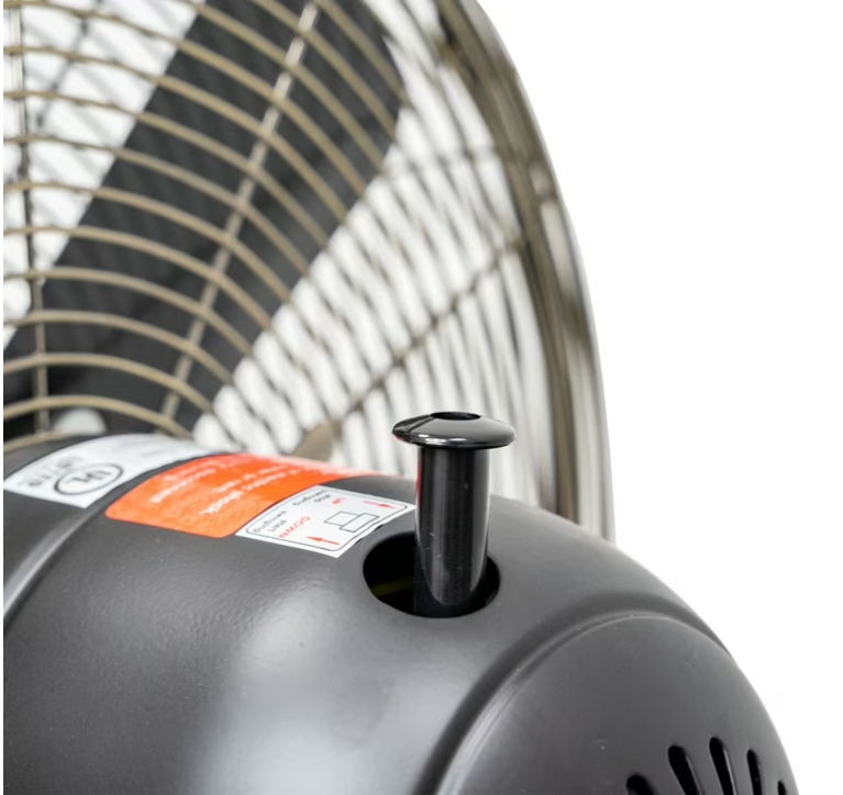 Better Homes & Gardens New 3 Speed 16 inch Vintage Metal Stand Fan in Black