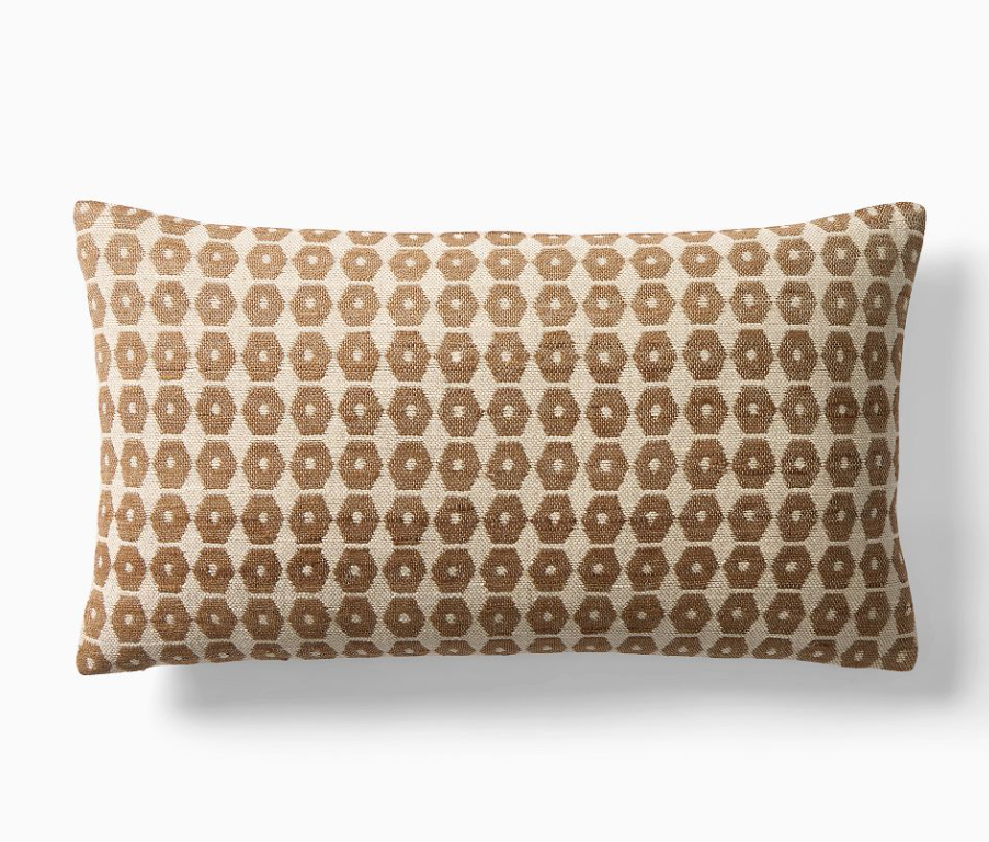 Honeycomb Silk Lumbar Pillow Cover