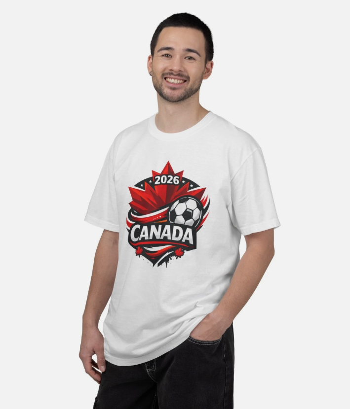 Canada Soccer 2026 T-shirt | Maple Leaf Soccer Crest