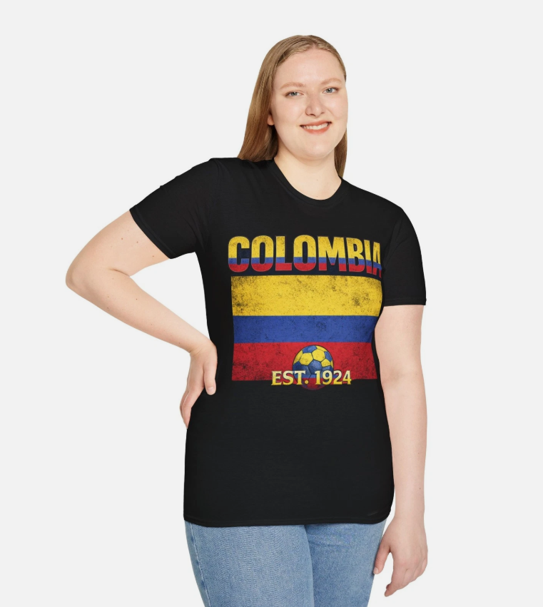 Colombia Flag Tee | Nations Heritage Collection Colombia EST. 1924 T-Shirt