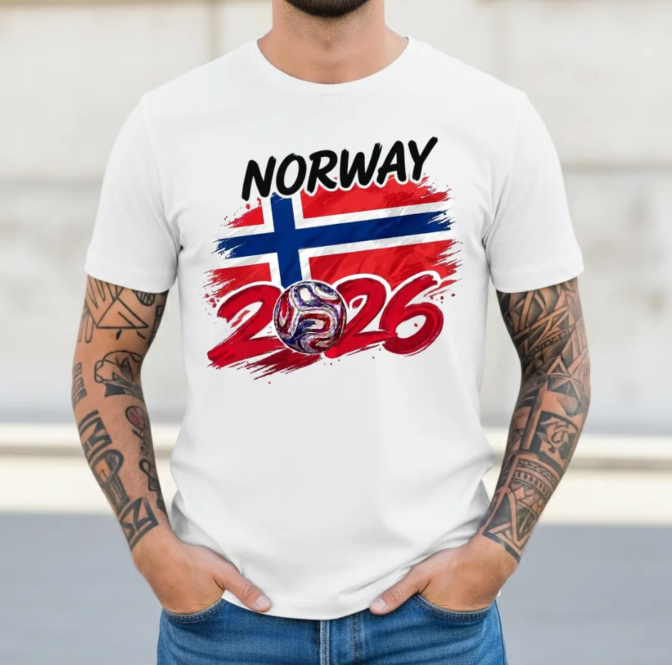 Norway 2026 Soccer Shirt, Global Soccer 2026 Norway T-shirt, Landslaget Fan Gift, Norway Flag Football Tee, Soccer Lover Tee,Norwegian Pride