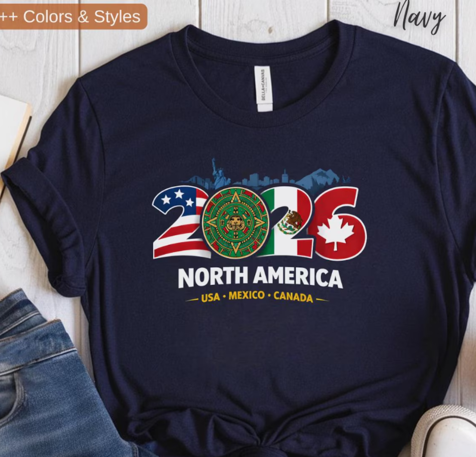 2026 World Cup Shirt - USA Mexico Canada Host Cities Football Fan Gift, World Cup Supporter T-Shirt, Soccer Player Graphic Tee