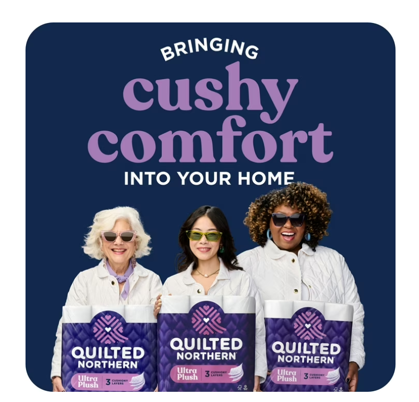 Quilted Northern Ultra Plush 3-Ply Toilet Paper, 24 Mega Rolls, 255 Sheets Per Roll