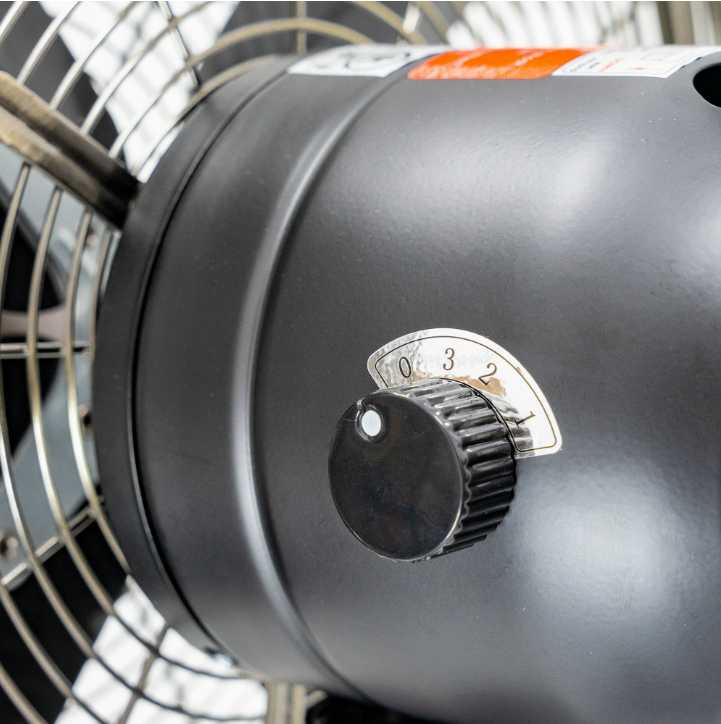 Better Homes & Gardens New 3 Speed 16 inch Vintage Metal Stand Fan in Black
