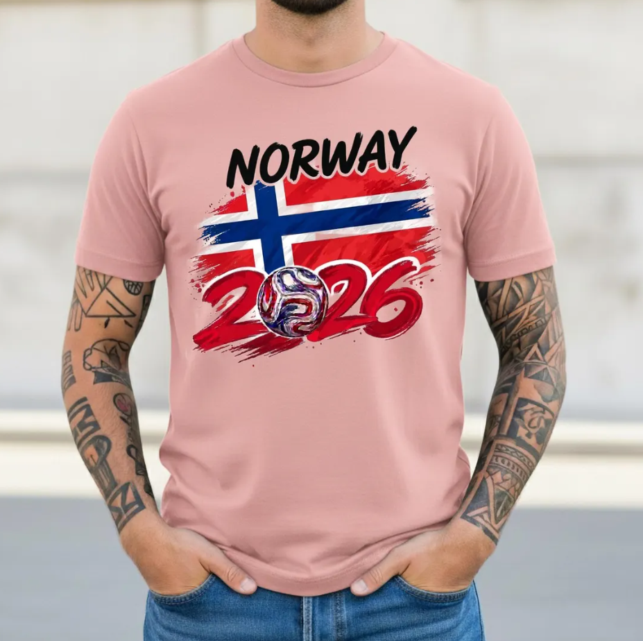 Norway 2026 Soccer Shirt, Global Soccer 2026 Norway T-shirt, Landslaget Fan Gift, Norway Flag Football Tee, Soccer Lover Tee,Norwegian Pride