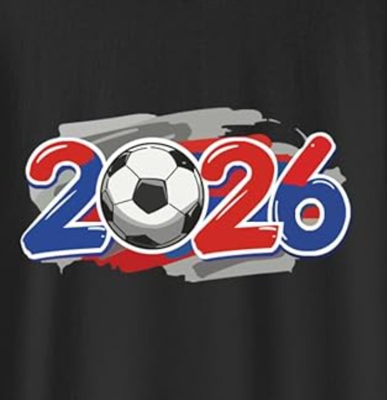 Soccer Shirt 2026 World Cup - Cotton Tshirt for World Cup 2026 - Tee Shirt for Men Women Game Day&Daily Classic Col Round