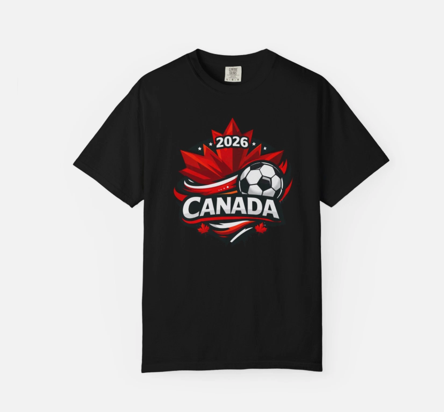 Canada Soccer 2026 T-shirt | Maple Leaf Soccer Crest