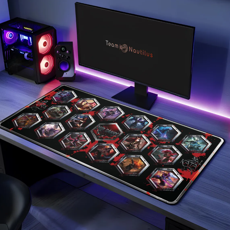 Katarina Hex Icon Desk Mat: League of Legends Inspired