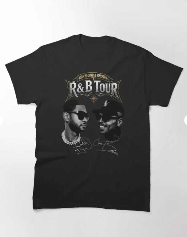 Chris Brown And Usher The RB Tour Raymond And Brown 2026 North America Classic T-Shirt