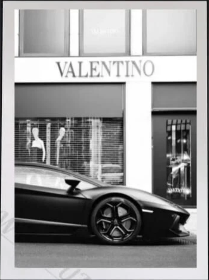 Valentino Name Brand Canvas Poster Wall Art Home Decor