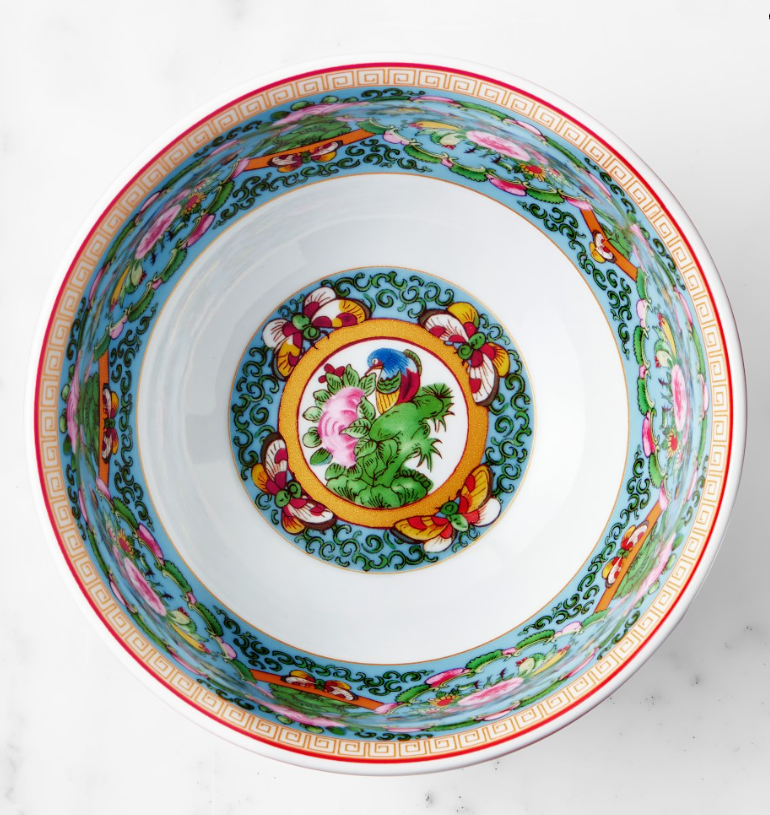 Famille Rose Cereal Bowls - Green
