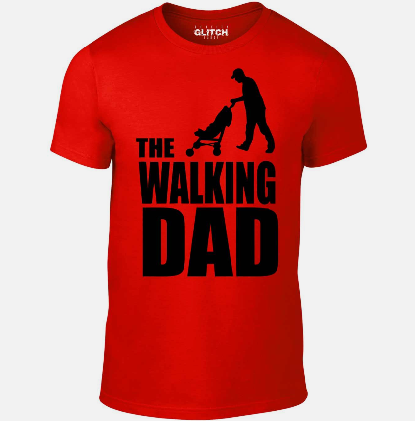 The Walking Dad T-Shirt - Funny t shirt dead zombies father gift dad joke retro
