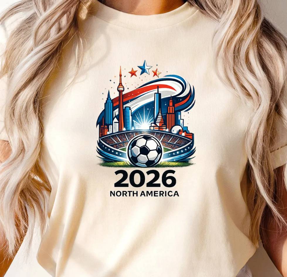 Soccer 2026 Shirt, North America Soccer Tee, Football Fan Shirt, Match Day Graphic Tee, Soccer Lover Gift