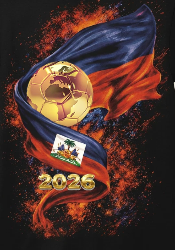 WC 2026 INSPIRED Cool Unisex Black T-Shirt - Haiti