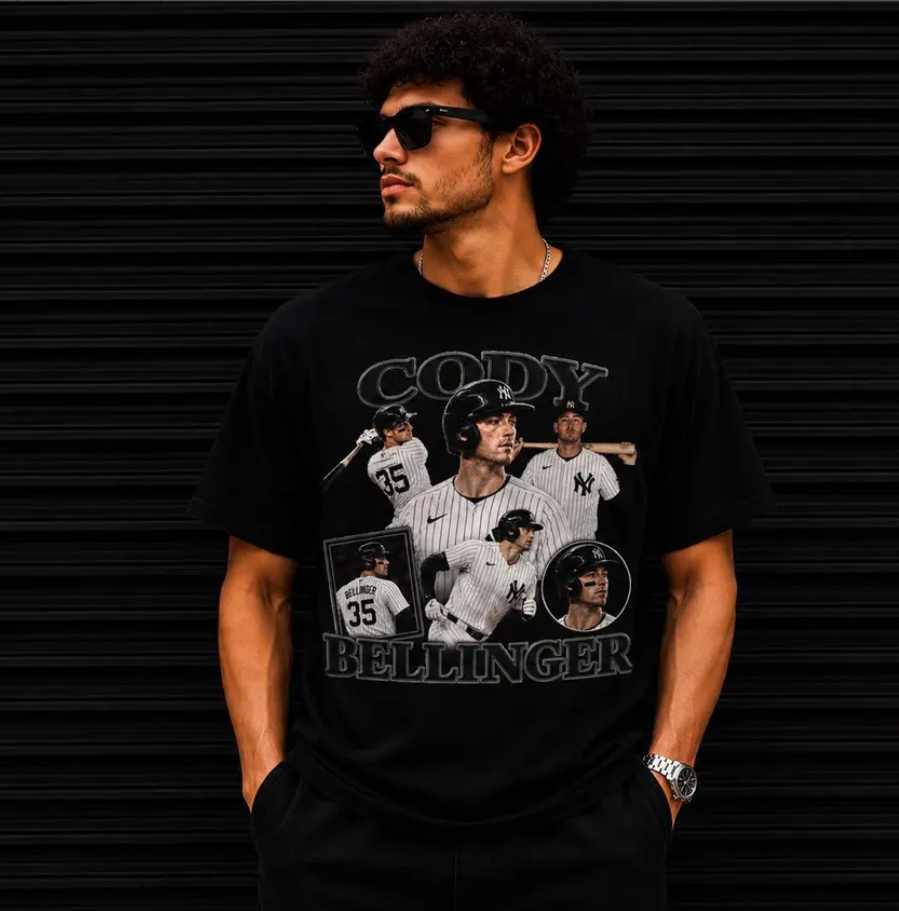 Cody Bellinger Baseball Collage T-Shirt MLB Player Fan Tee