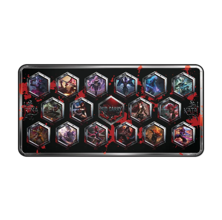 Katarina Hex Icon Desk Mat: League of Legends Inspired