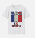 France Flag Soccer Est. 1919 T-Shirt | French Football Jersey Retro