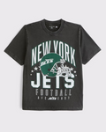 New York Jets Vintage Inspired Graphic Tee - Vintage NFL Fan Shirt