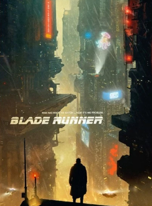 Blade Runner Cyberpunk Cityscape Sci Fi Classic Movie Poster