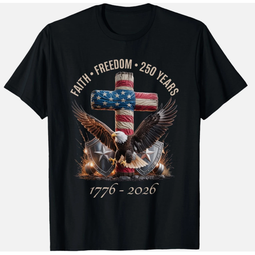 Vintage Faith Freedom 250 Years 1776-2026 Independence USA unisex T-Shirt
