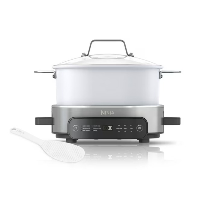 Ninja 10-in-1 Everyday PossibleCooker 6.5 Qt Multi-Cooker, Slow Cook, Dutch Oven, Rice Cooker, MC1100 White