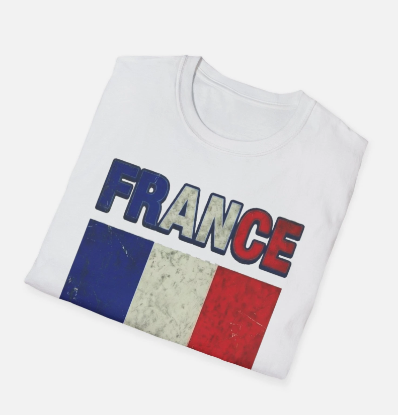 France Flag Soccer Est. 1919 T-Shirt | French Football Jersey Retro