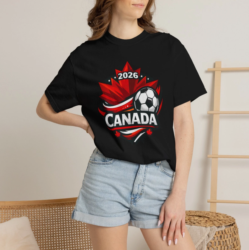 Canada Soccer 2026 T-shirt | Maple Leaf Soccer Crest