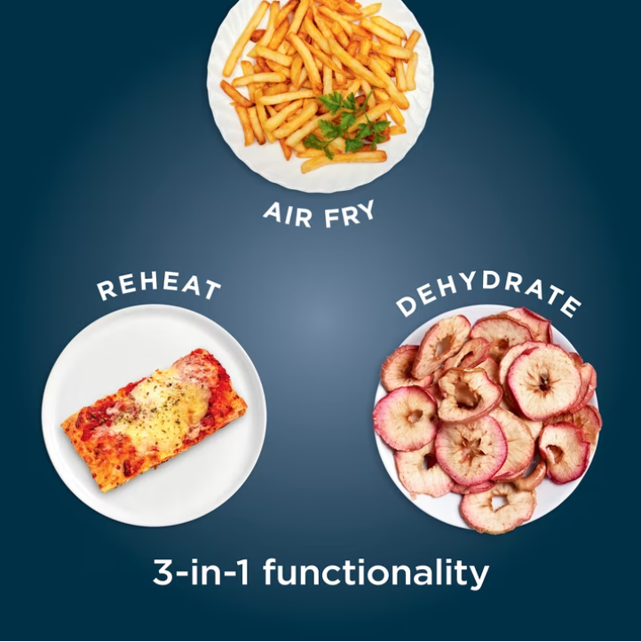 Ninja Air Fryer Pro XL 5-Qt, 3-in-1, 400°F Air Crisp Technology, Nonstick Crisper Plate, AF140WMNV Navy