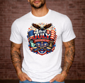 4th of July Flag Graphic Core Cotton Tee Independence Day Shirt