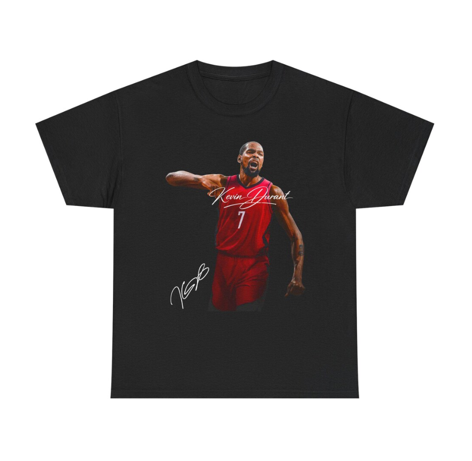 Kevin Durant Houston T Shirt Autograph Edition Basketball Jersey Tribute