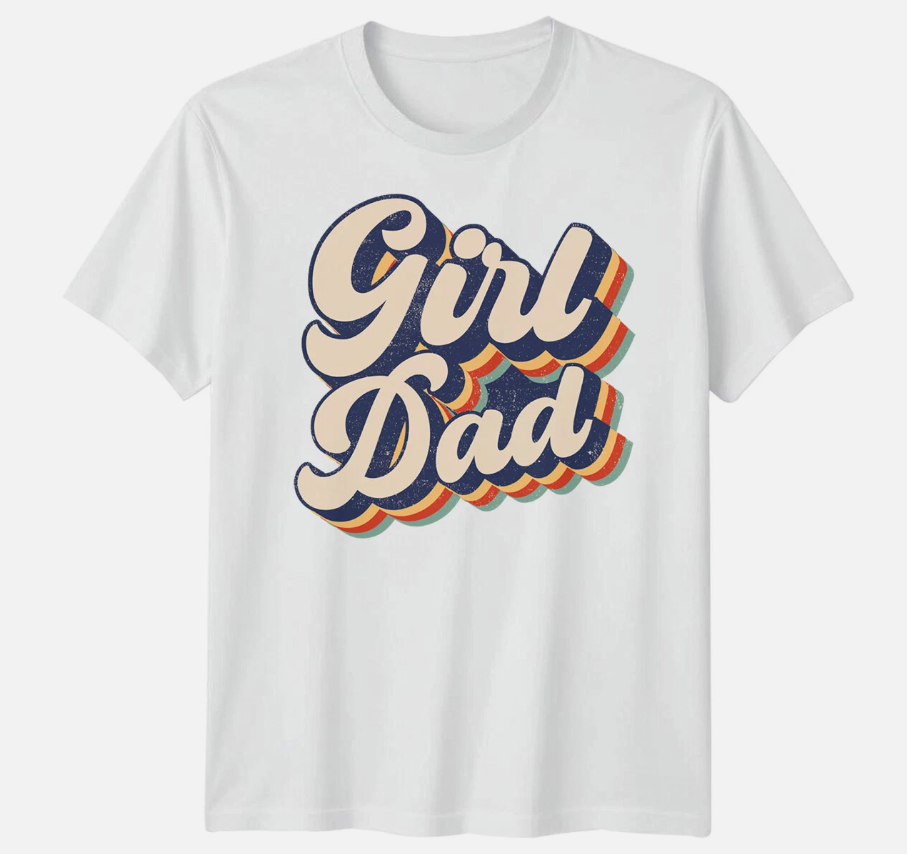 Mens Girl Dad Funny Fathers Day T-Shirt Tee Best Daddy Ever Papa Life Gift