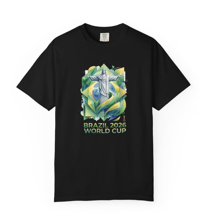 Christ the Redeemer Brazil 2026 World Cup T-Shirt | Soccer Brazil