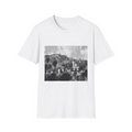 Los Angeles Dodgers Skyline Art T-Shirt Hollywood Sign Palm Trees Retro Cityscape Tee