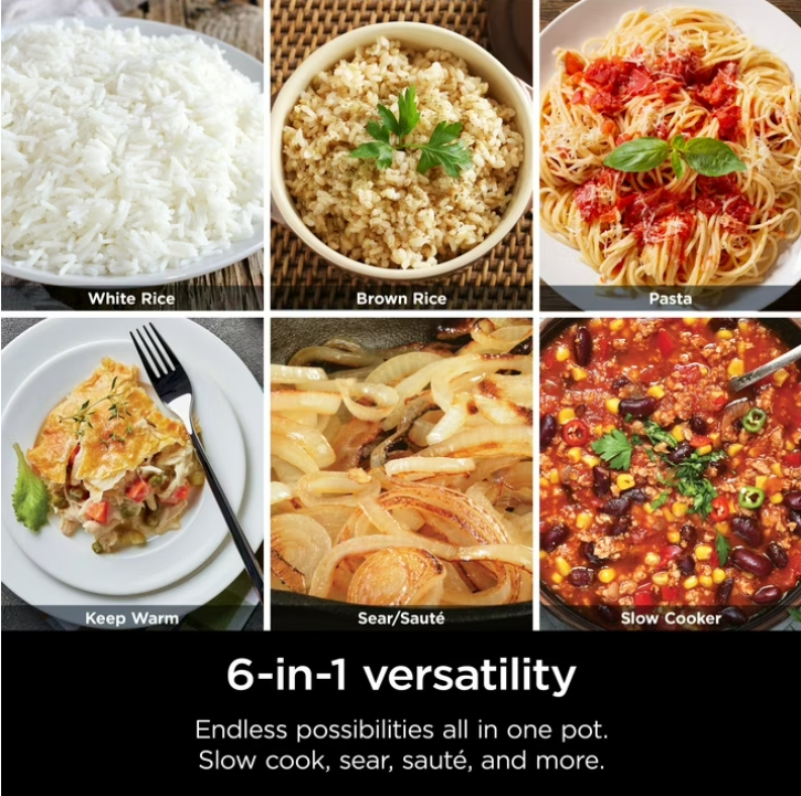 Ninja 10-in-1 Everyday PossibleCooker 6.5 Qt Multi-Cooker, Slow Cook, Dutch Oven, Rice Cooker, MC1100 White
