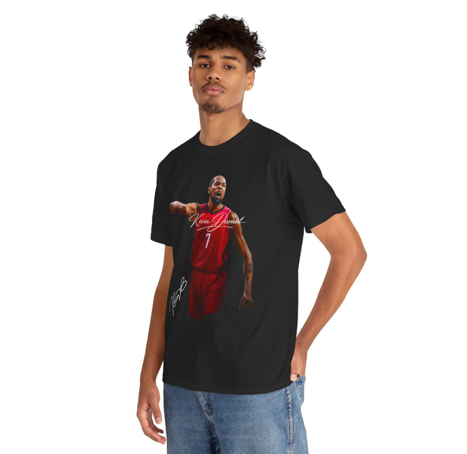 Kevin Durant Houston T Shirt Autograph Edition Basketball Jersey Tribute
