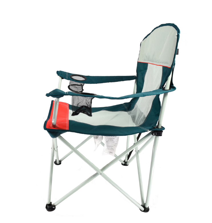 Ozark Trail Oversized Mesh Camping Chair with Carry Bag and Cup Holders